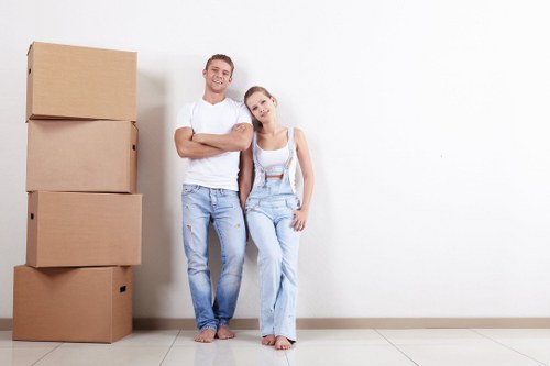 House removalists helping a family move in Croydon