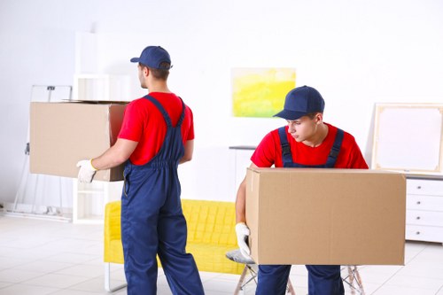 Man and van team preparing safely for a removals job
