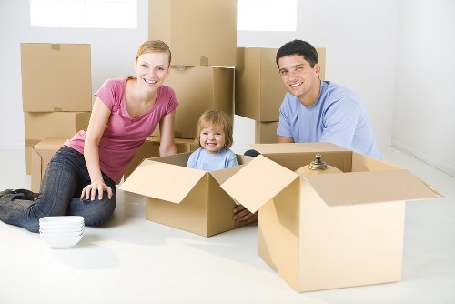 Moving crew loading items safely for removals in Croydon