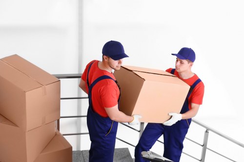 Furniture being transported by a Croydon man and van service