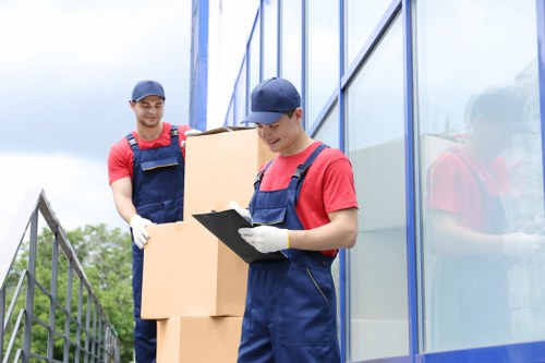 Man and van service vehicle ready for loading