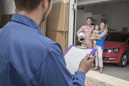 Reusable furniture and household goods prepared for charity donation