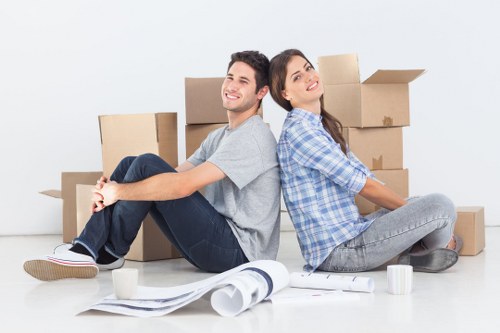 Removal van loading furniture and boxes for a Croydon move