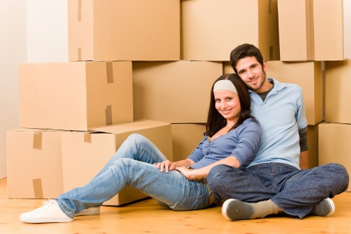 Local removal van supporting a flat move in Croydon