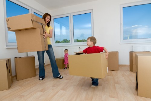 Packing and organising belongings before a Croydon move