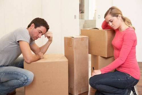 Removal van outside a Croydon property during a local house move
