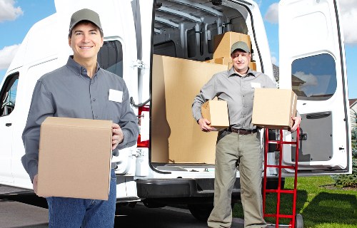 Organised packing boxes ready for a flat, house, or office move in Croydon